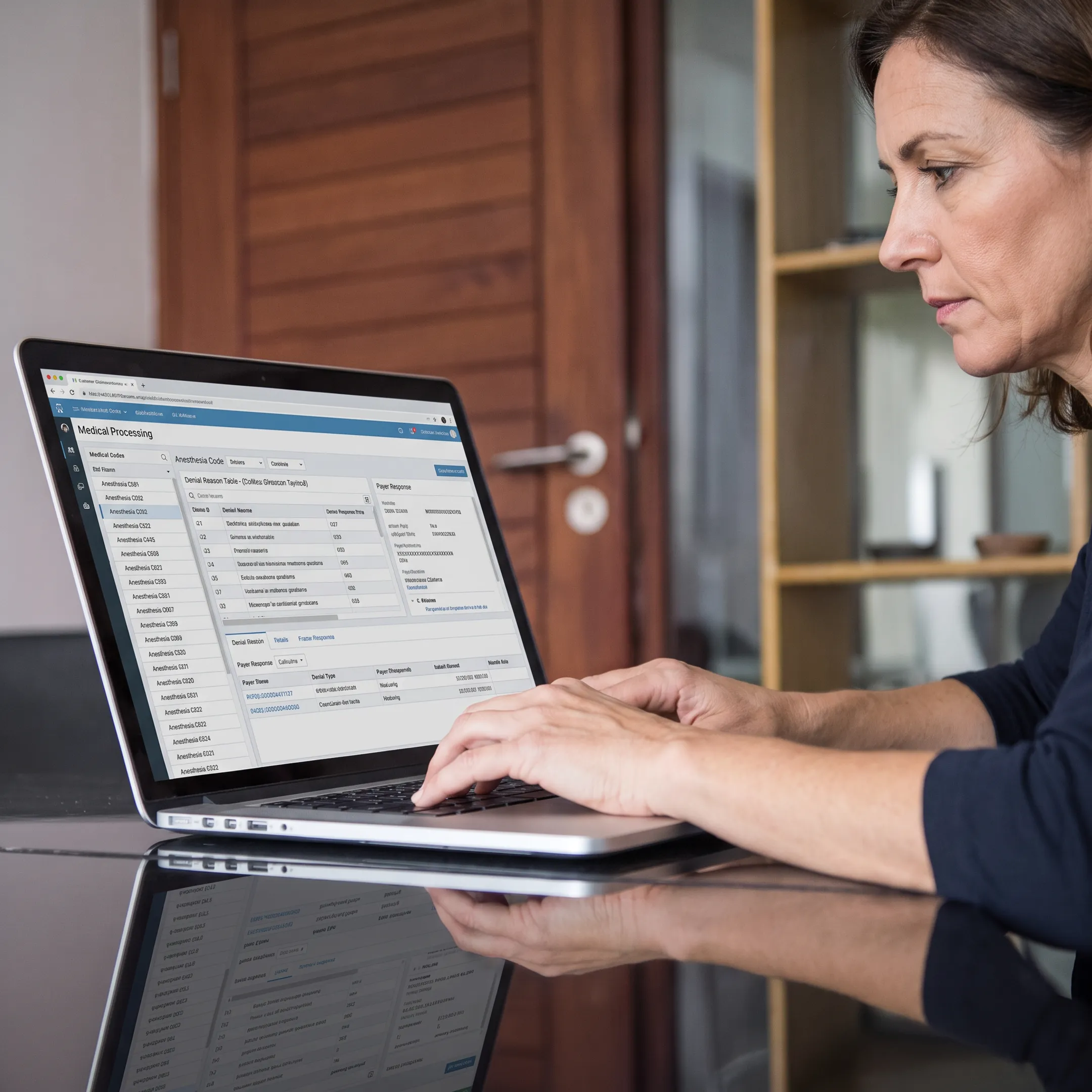 Healthcare billing team analyzing anesthesia claims and denial patterns