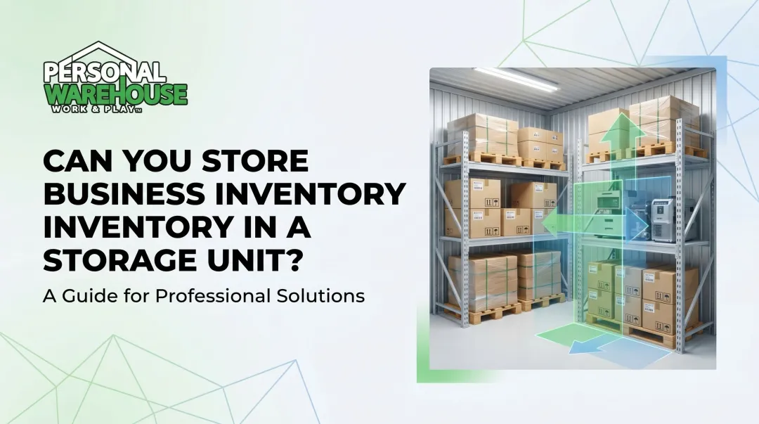 Can You Store Business Inventory in a Storage Unit?