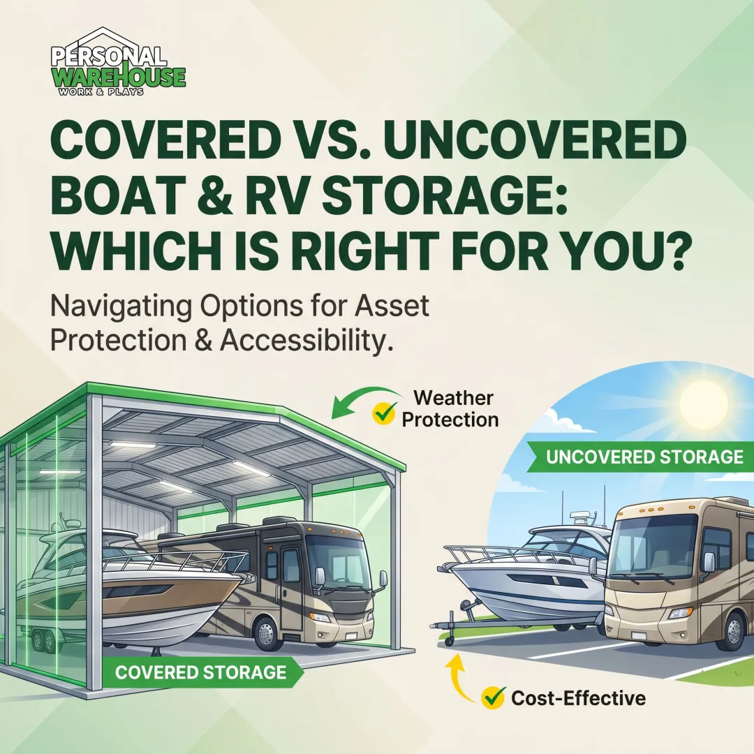 Covered vs. Uncovered Boat & RV Storage: Which Is Right for You?