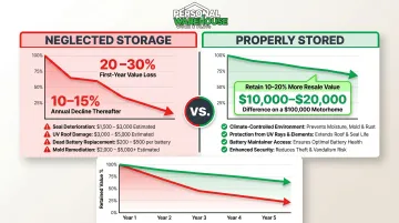 RV depreciation and resale value retention comparison between proper and neglected storage