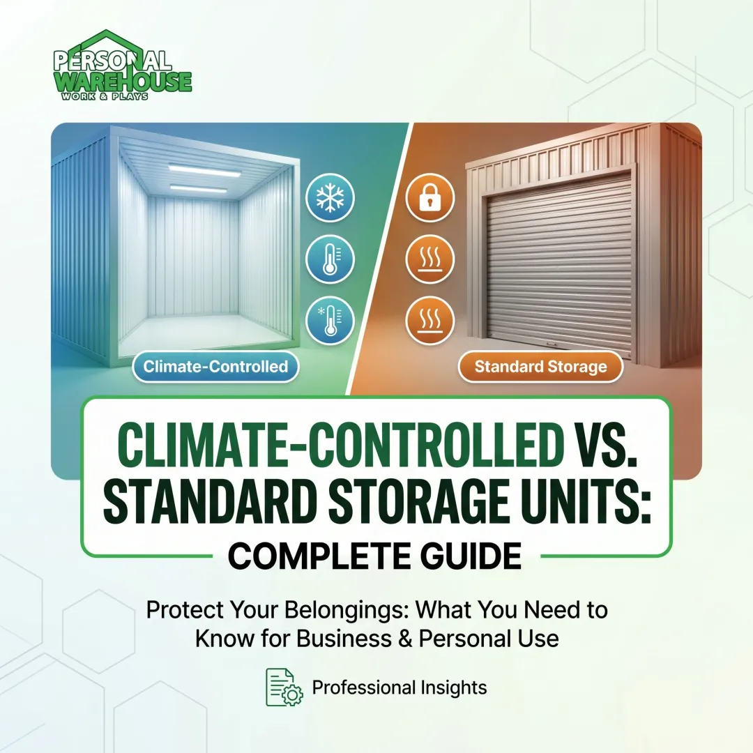Climate-Controlled vs. Standard Storage Units: Complete Guide