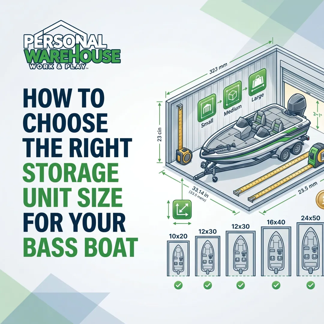 How to Choose the Right Storage Unit Size for Your Bass Boat