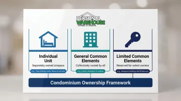Three condominium ownership components individual unit common elements limited elements diagram