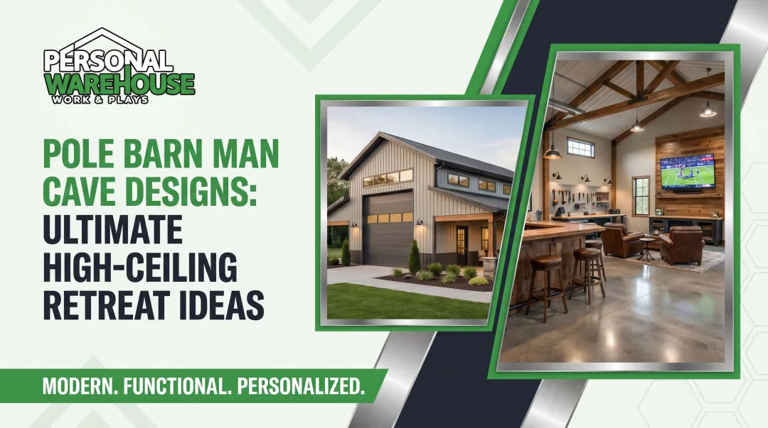 Pole Barn Man Cave Designs: Ultimate High-Ceiling Retreat Ideas