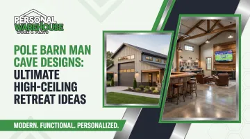 Pole Barn Man Cave Designs: Ultimate High-Ceiling Retreat Ideas