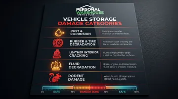Five types of collector car storage damage from humidity rust and rodents