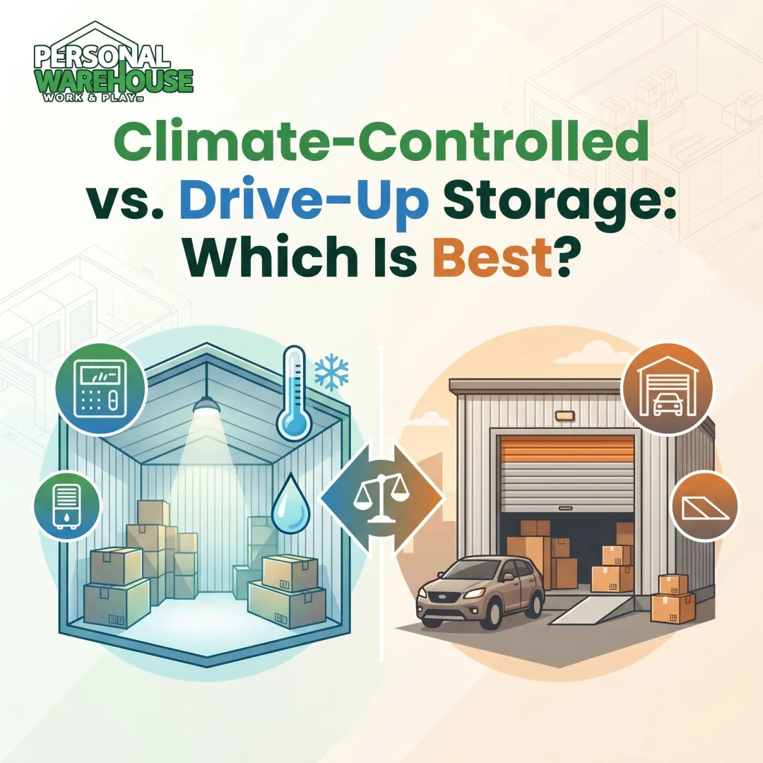 Climate-Controlled vs. Drive-Up Storage: Which Is Best?