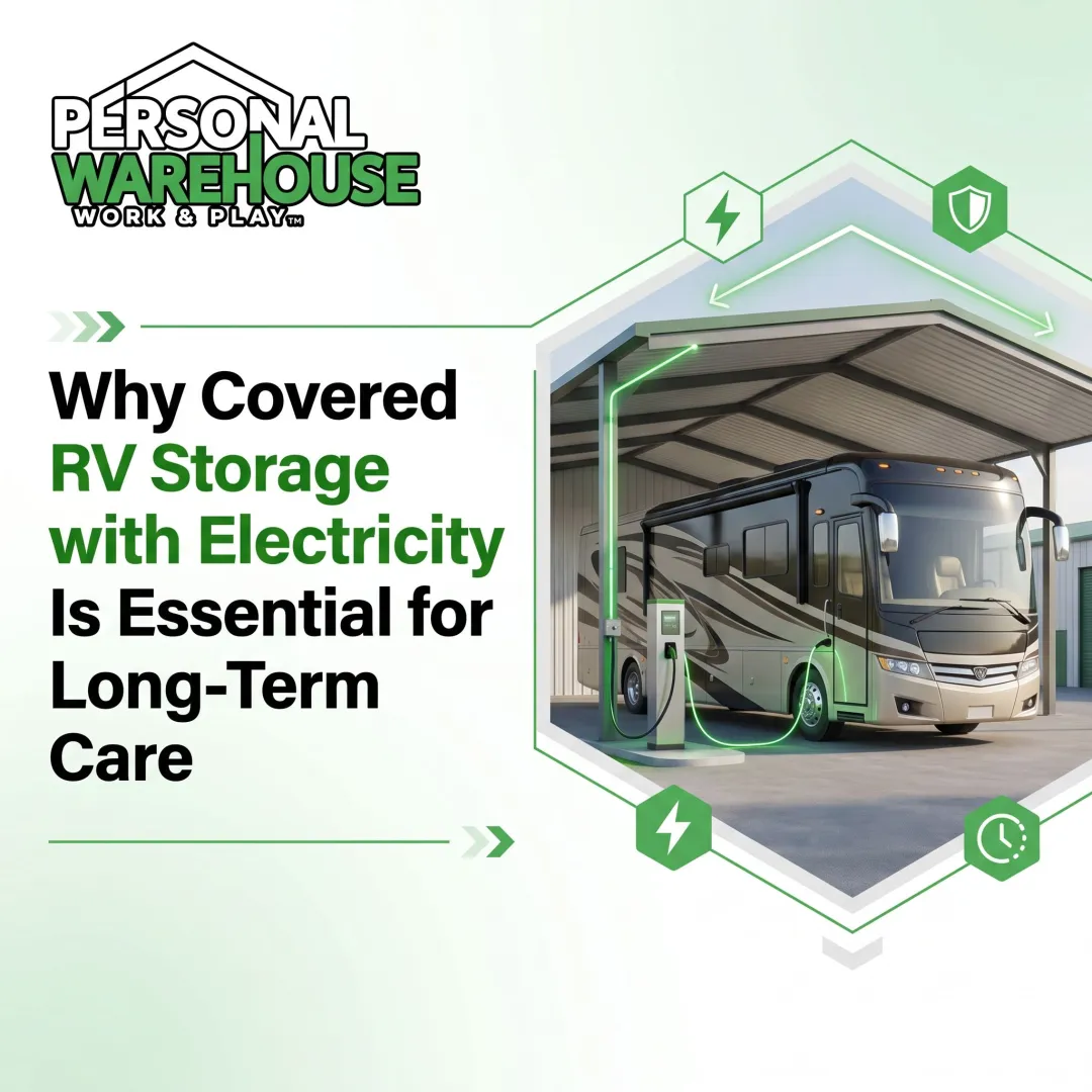 Why Covered RV Storage with Electricity Is Essential for Long-Term Care