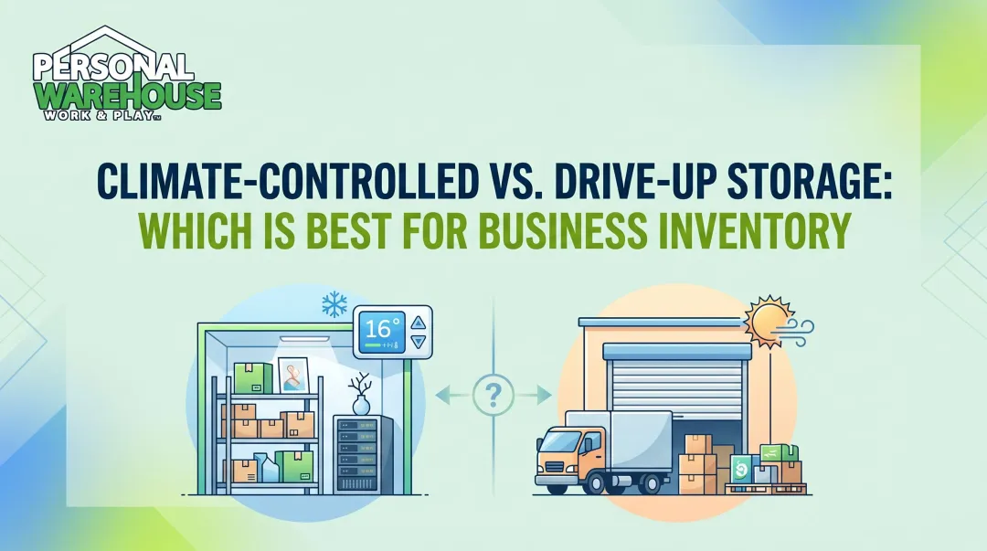Climate-Controlled vs. Drive-Up Storage: Which Is Best for Business Inventory