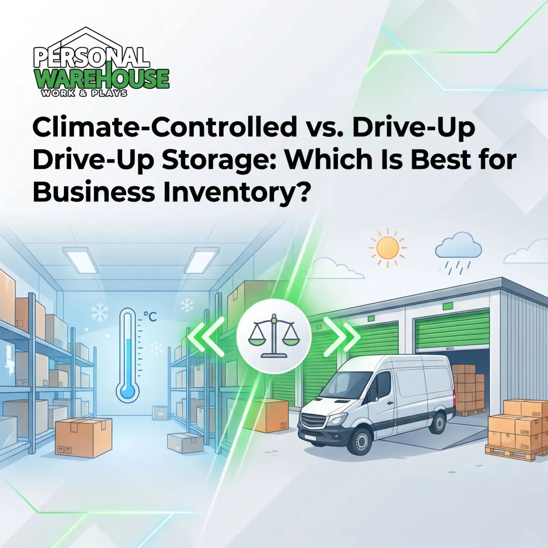 Climate-Controlled vs. Drive-Up Storage: Which Is Best for Business Inventory
