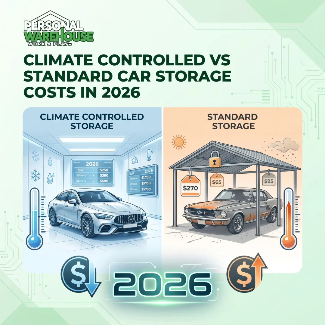 Climate Controlled vs Standard Car Storage Costs in 2026