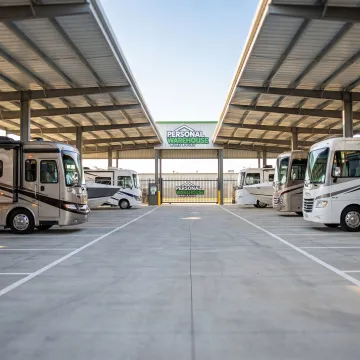 Secure RV & Boat Storage — Covered Parking