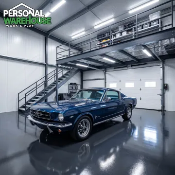 Interior of customizable vehicle storage condo