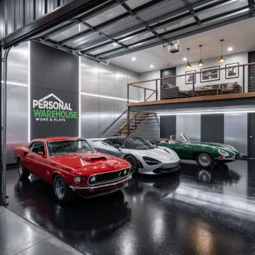 Custom luxury garage for collector vehicles