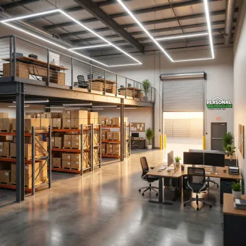 Custom warehouse office interior for business use