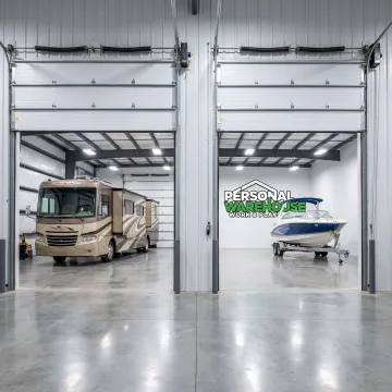 Secure indoor storage for RV and boat