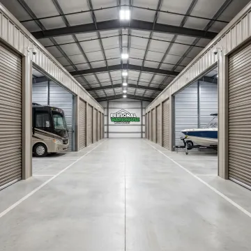 Covered RV storage at secure facility