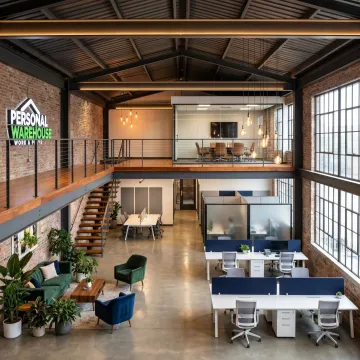 Custom creative workspace interior