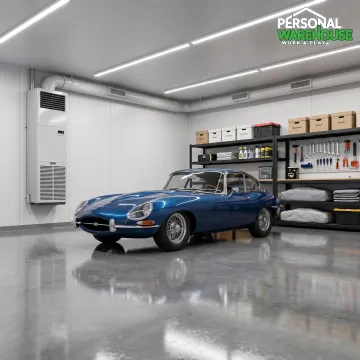 Indoor vehicle storage space with climate control features