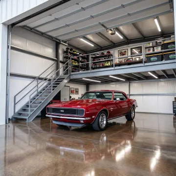 Premium collector vehicle vault interior