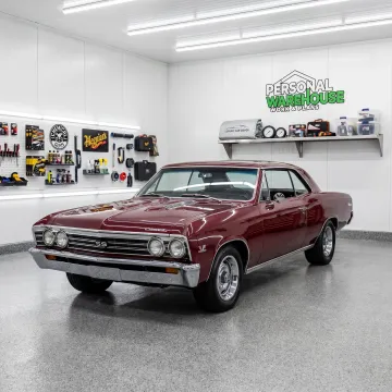 Collector car stored in a climate controlled private garage
