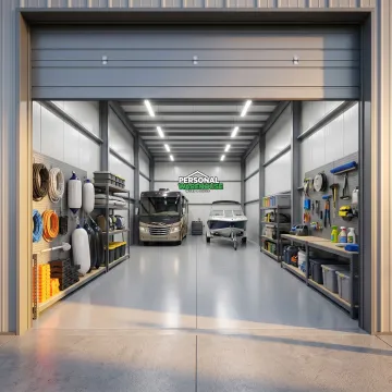 Secure customized boat and RV storage interior