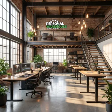 Custom creative workspace interior