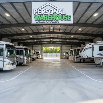 Indoor RV Storage— Covered & Secure