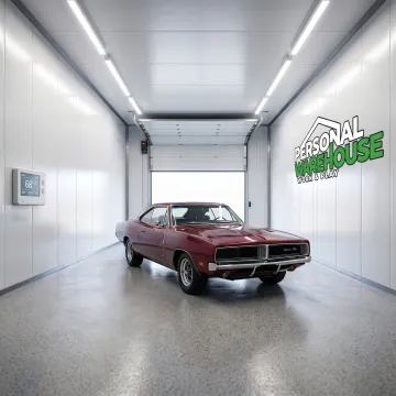 Premium indoor storage space for a collector car