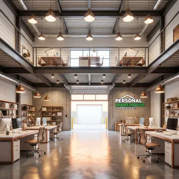 Flexible industrial office interior