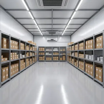 Organized climate controlled storage space