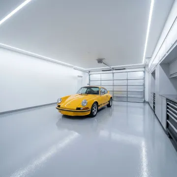 Interior of a premium motor condo garage