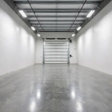 Interior of premium RV and boat storage space