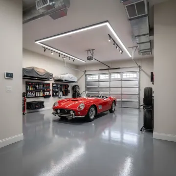 Collector car stored in climate controlled indoor unit