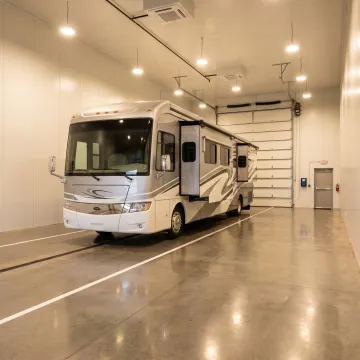 Heated Indoor RV Storage — Secure Parking Facility