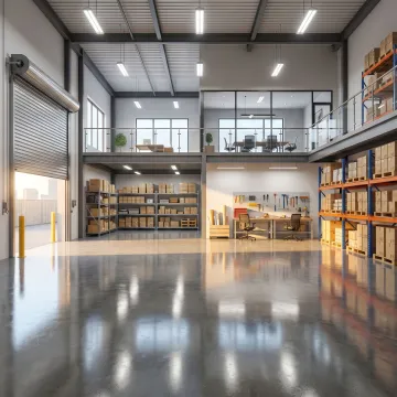 Custom warehouse unit with office space