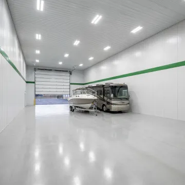 Premium indoor RV storage space