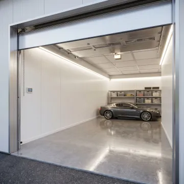 Interior of a premium climate-controlled storage unit