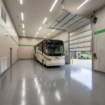 Premium indoor RV storage space
