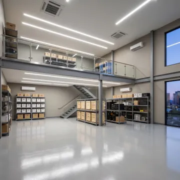 Interior of premium climate-controlled storage unit