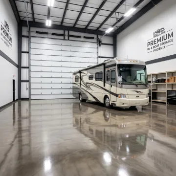 Premium RV storage unit interior