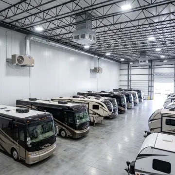 Interior RV storage space