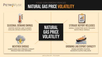 Four market forces driving natural gas price volatility and trading