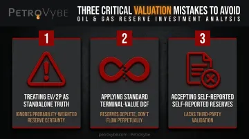 Three common mistakes in oil and gas company valuation analysis