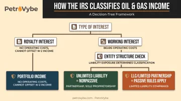 Portfolio income versus passive activity income classification flowchart under Section 469