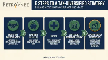 Five-step process for building tax-diversified savings during working years