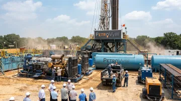 PetroVybe ONE natural gas drilling site operations in Texas