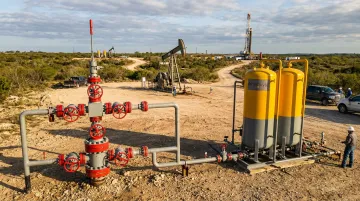 PetroVybe oil and gas well operations in South Texas showing active production infrastructure