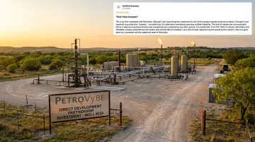 Natural gas well site representing direct development partnership working interest ownership