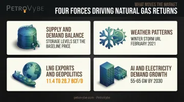 Four key factors driving natural gas investment returns and price volatility
